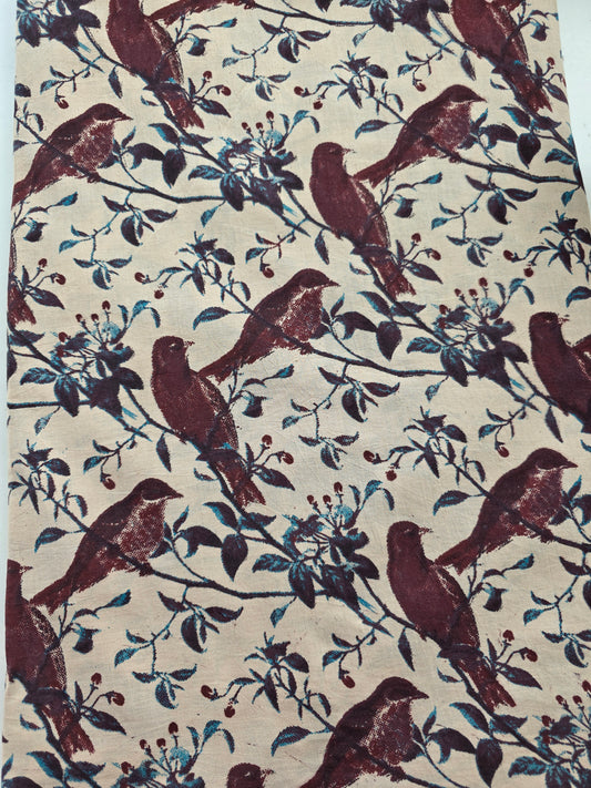 Pure kalamkari cotton running material - KM20