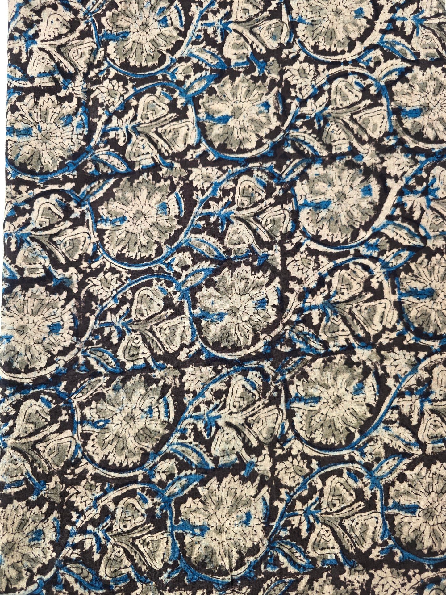 handblock pure kalamkari cotton running material - KM26