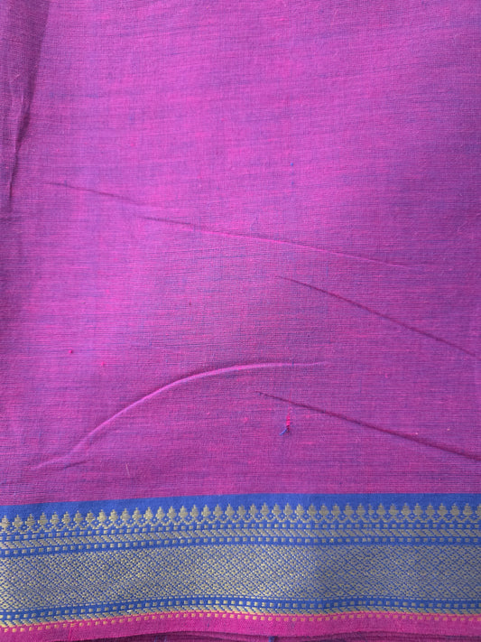 Handloom cotton with mangalagiri border - MM4