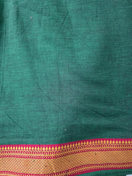 Handloom cotton with mangalagiri border - MM5