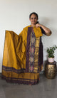 Pochampally sico silk set with zari border-SZ544