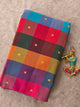 Madras kattam prewashed with butta weave fabric (4 inches*4 inches) -MD184
