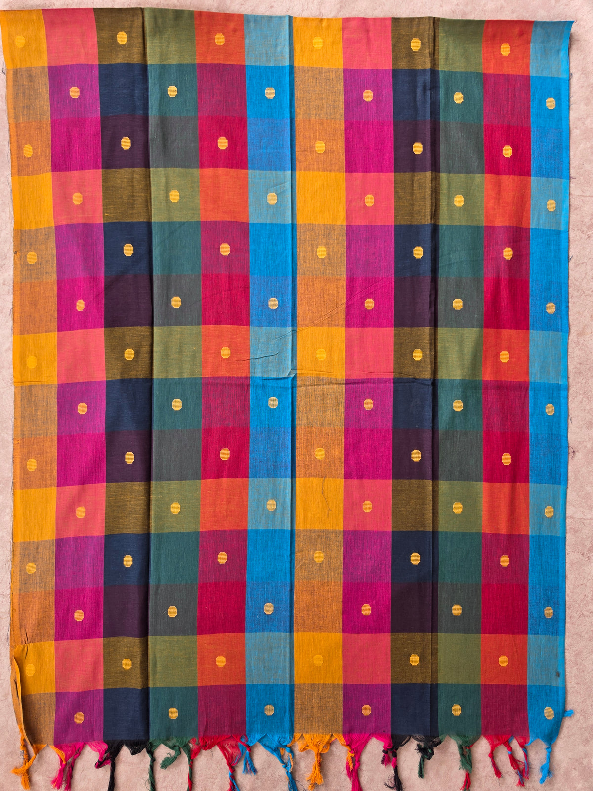 Madras kattam prewashed duppatta-MD186