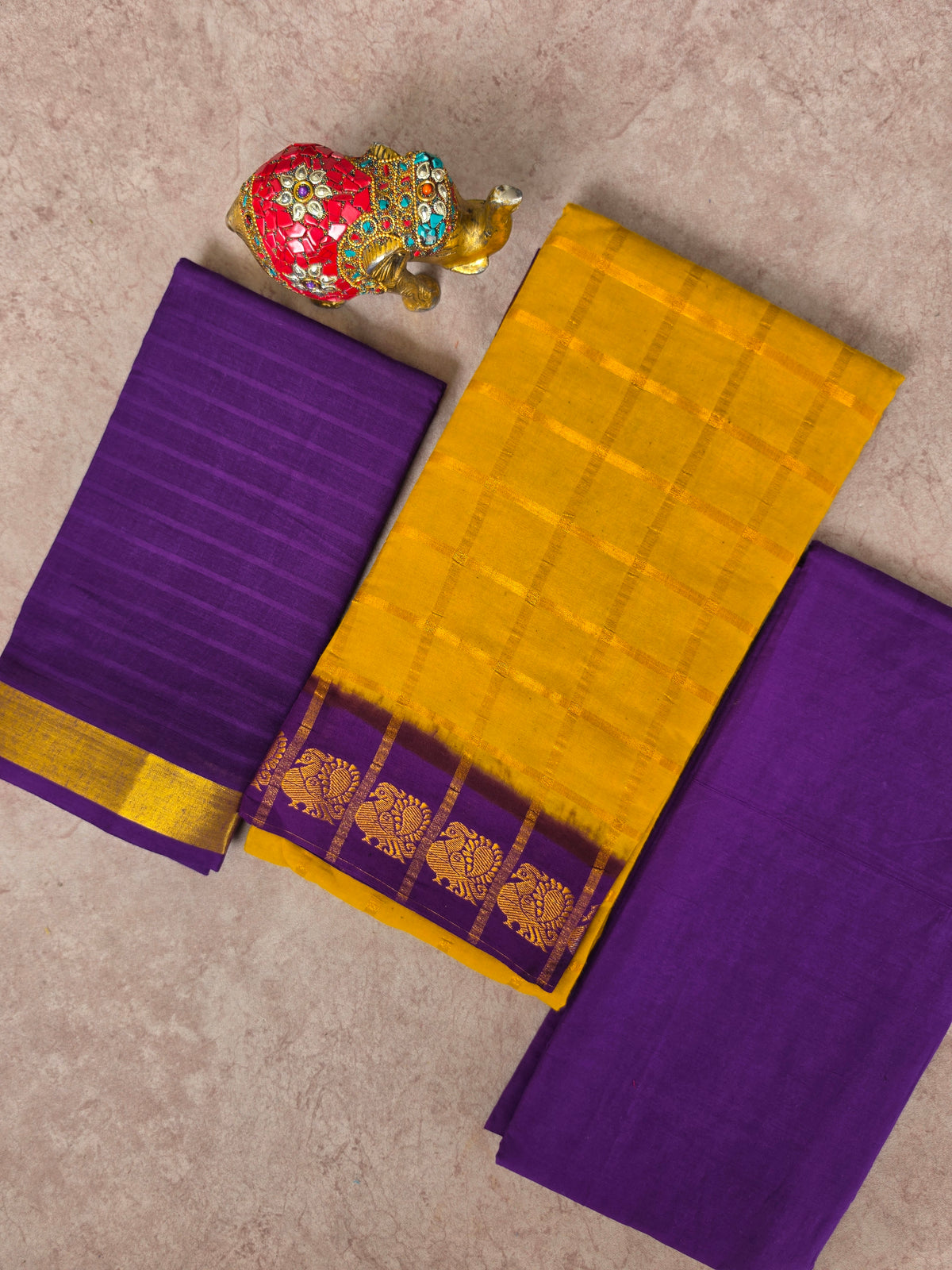 Madurai Sungudi Pavithram checks salwar set-MS178