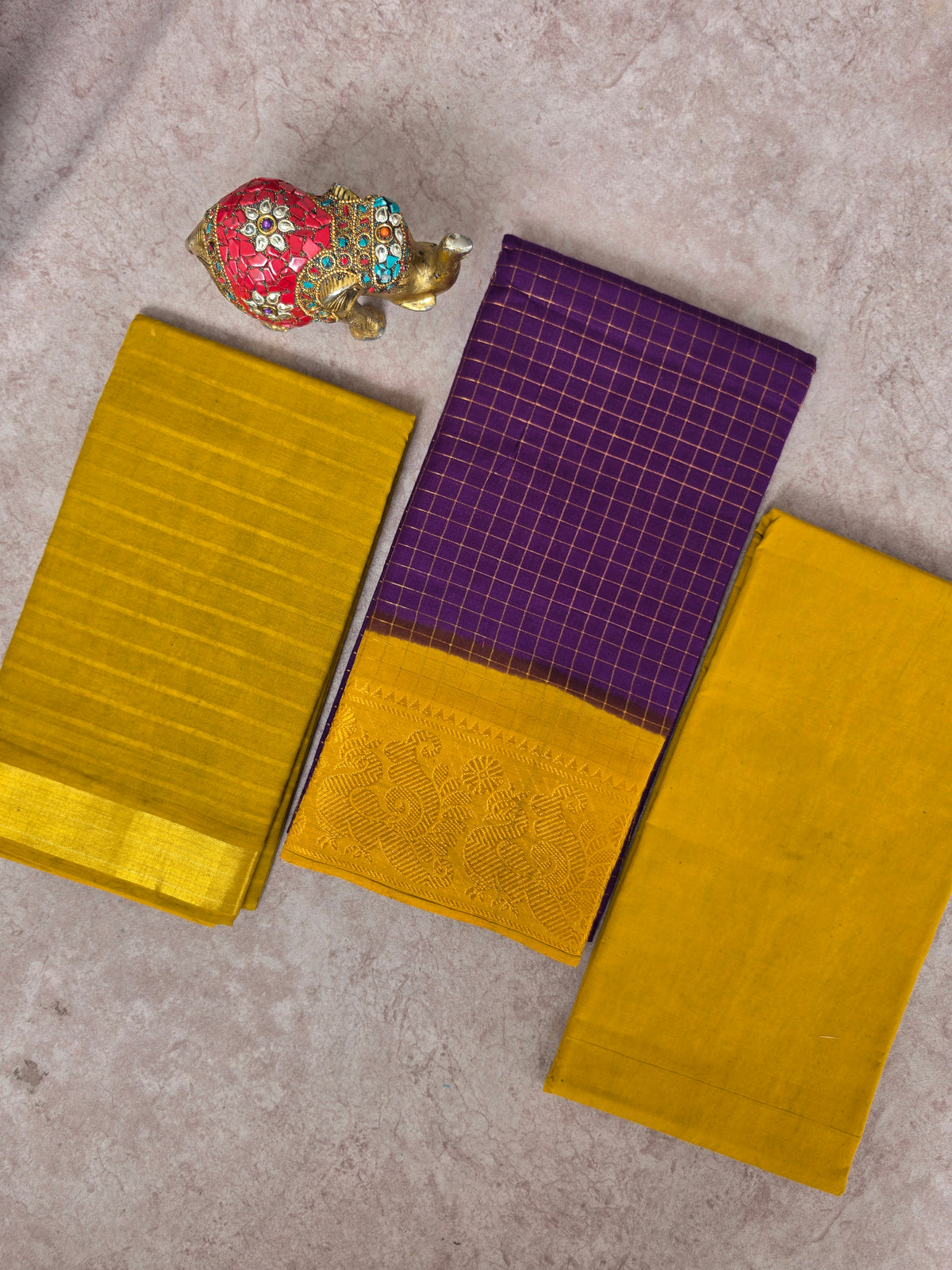 Madurai sungudi zari kattam salwar set-MS182