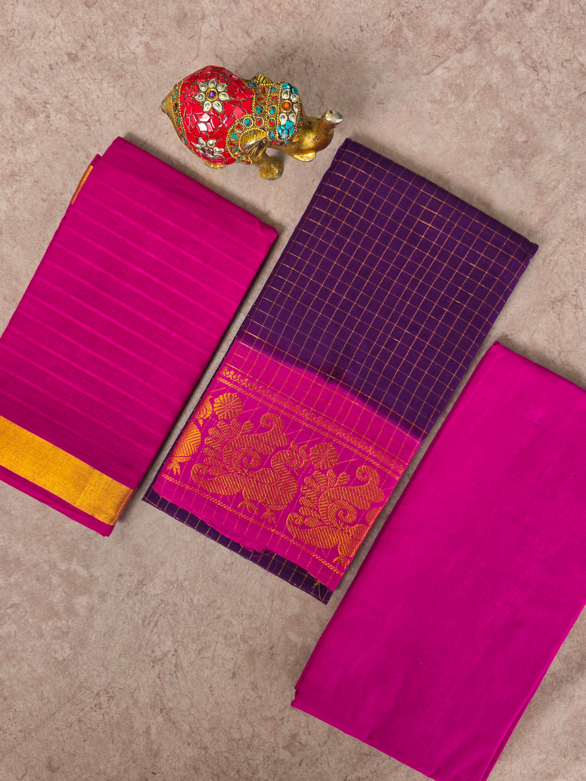 Madurai sungudi zari kattam salwar set-MS169