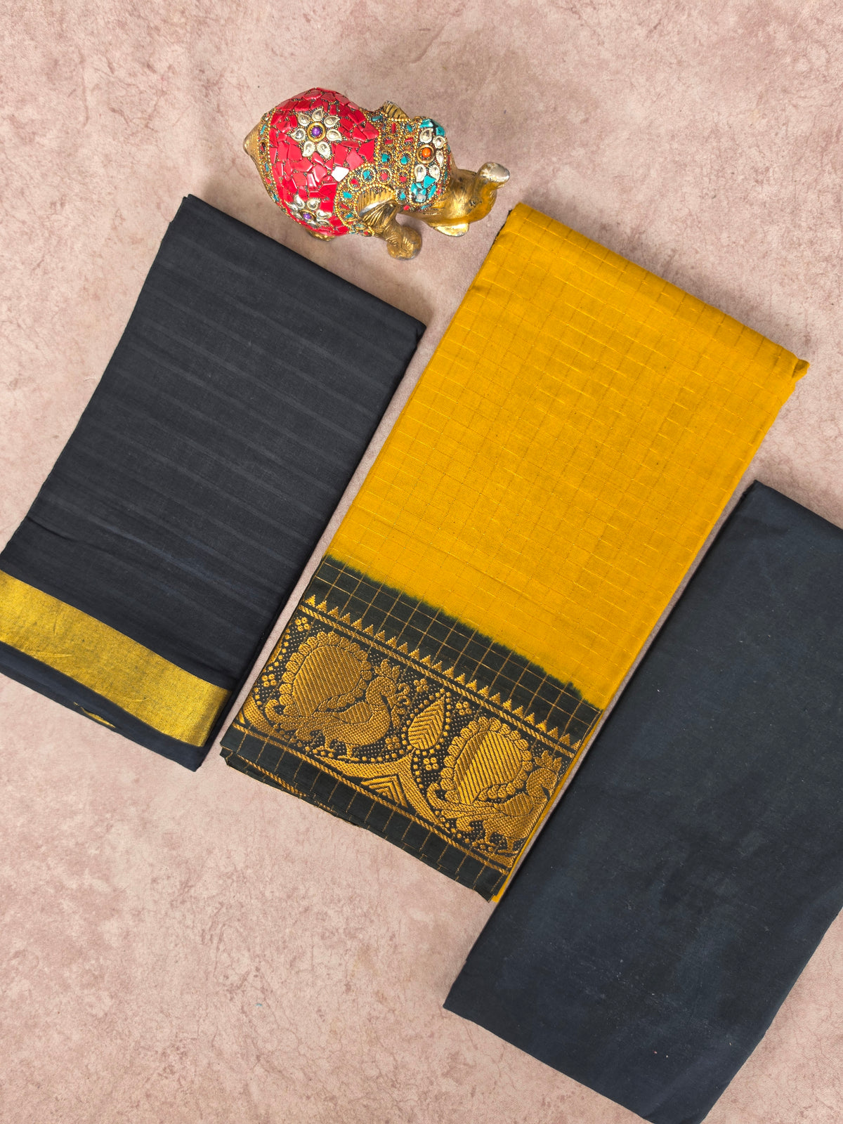 Madurai sungudi zari kattam salwar set-MS170