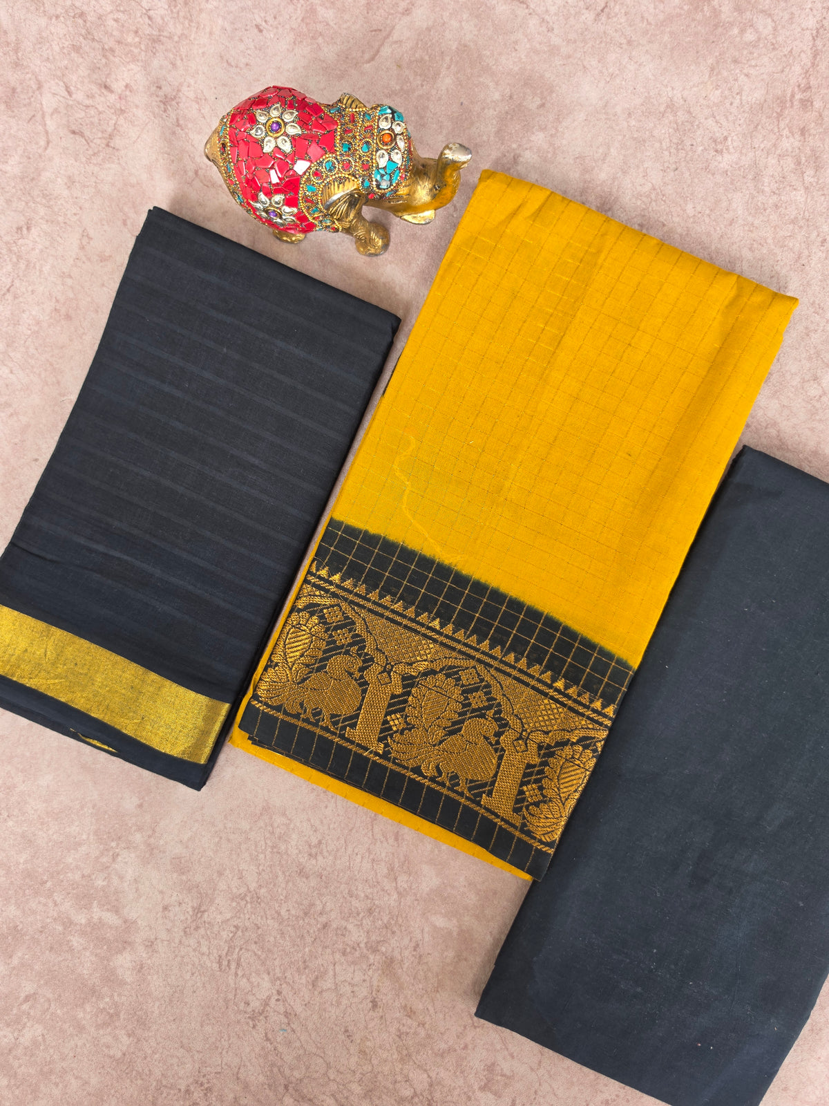 Madurai sungudi zari kattam salwar set-MS162