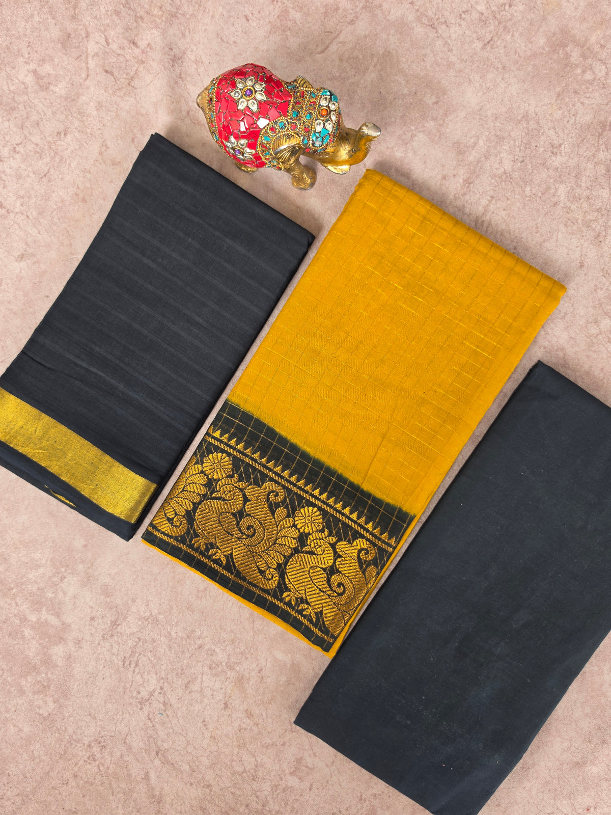 Madurai sungudi zari kattam salwar set-MS166