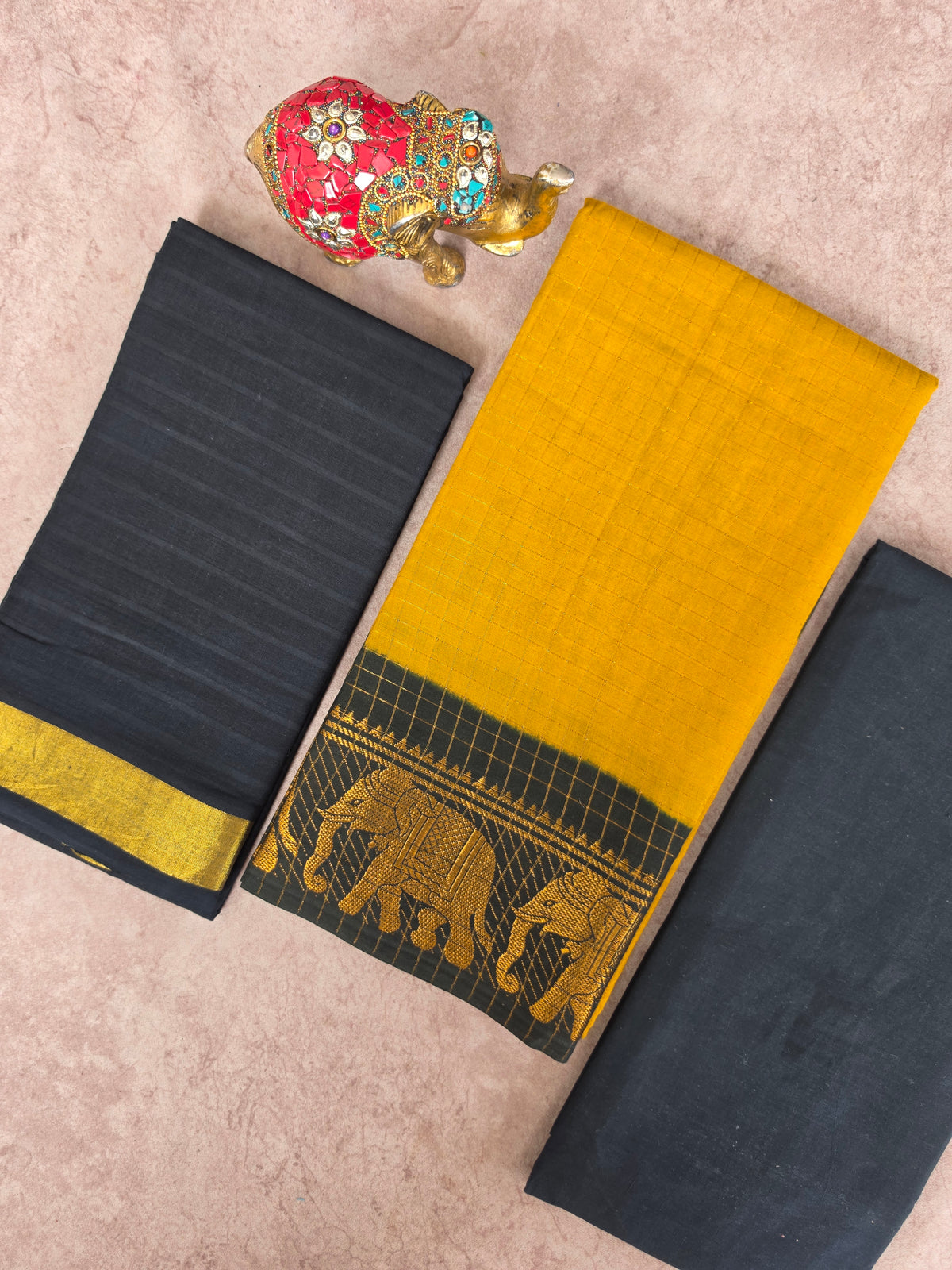 Madurai sungudi zari kattam salwar set-MS168