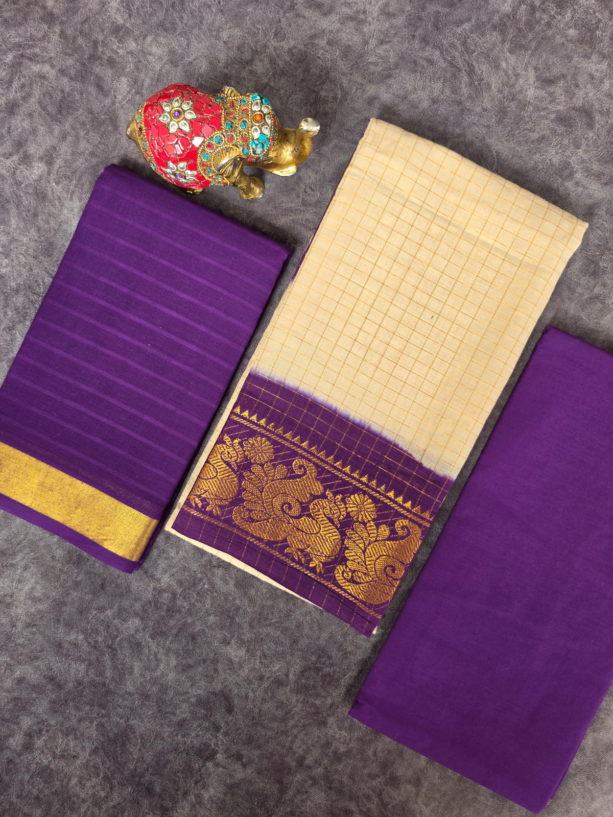 Madurai sungudi zari kattam salwar set-MS153