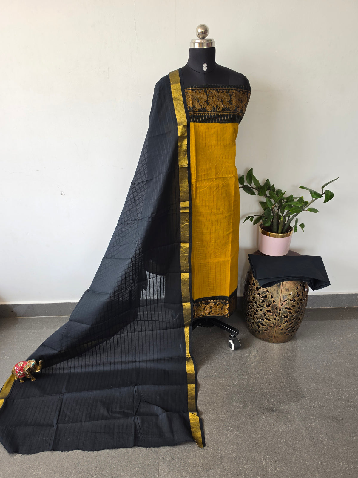 Madurai sungudi zari kattam salwar set-MS166