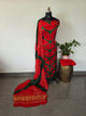 Handcrafted clap-dyed bandhani modal salwar set -BN207