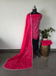 Handcrafted mirror bandhani cotton set -BN219