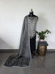 Handcrafted mirror bandhani cotton set -BN224