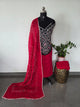 Handcrafted mirror bandhani cotton set -BN218