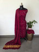 Handcrafted bandhani modal silk set with lagdi patta -BN199