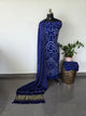 Handcrafted bandhani modal silk set with lagdi patta -BN193