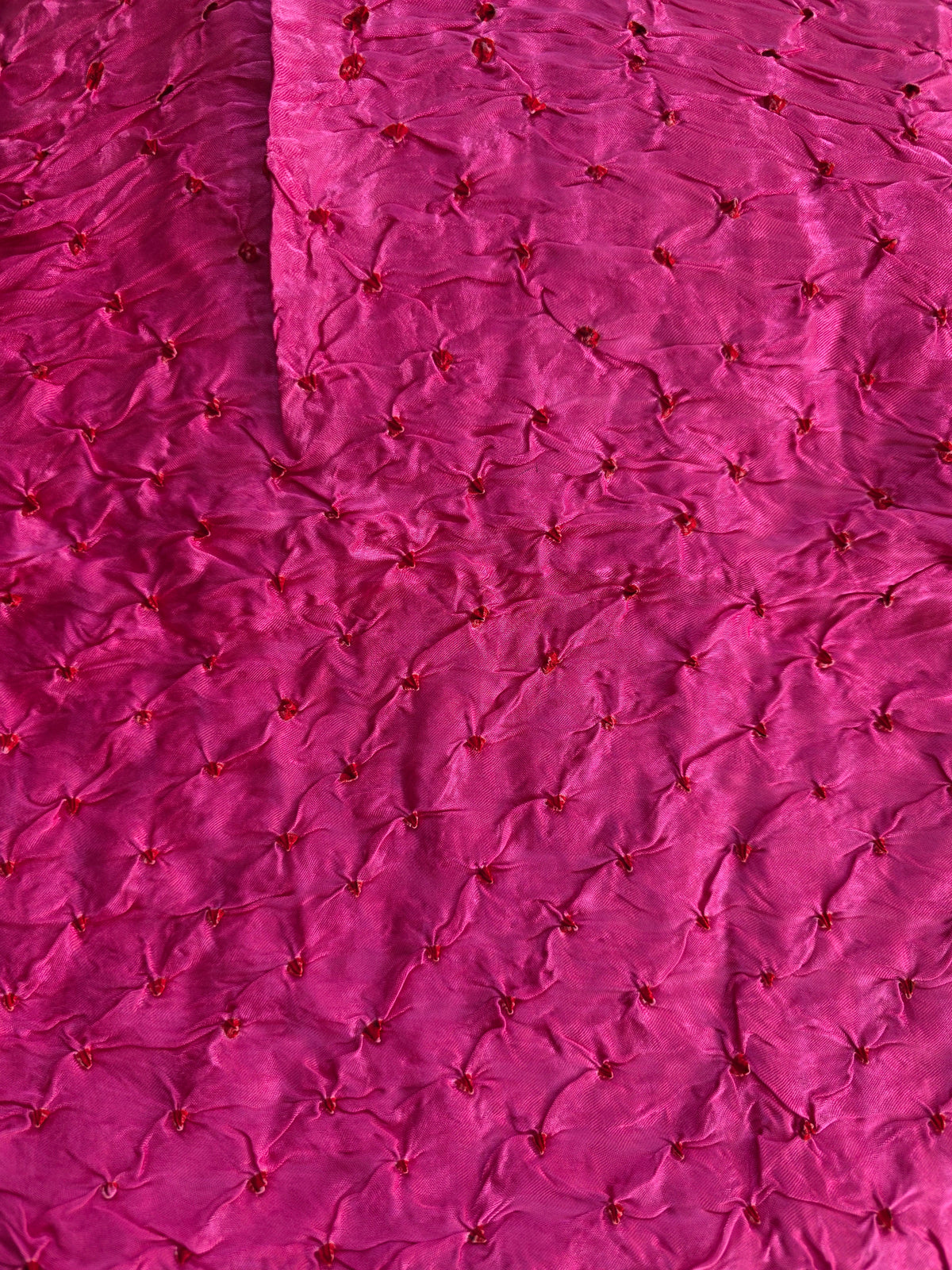 Handcrafted bandhani modal silk running material-BN171