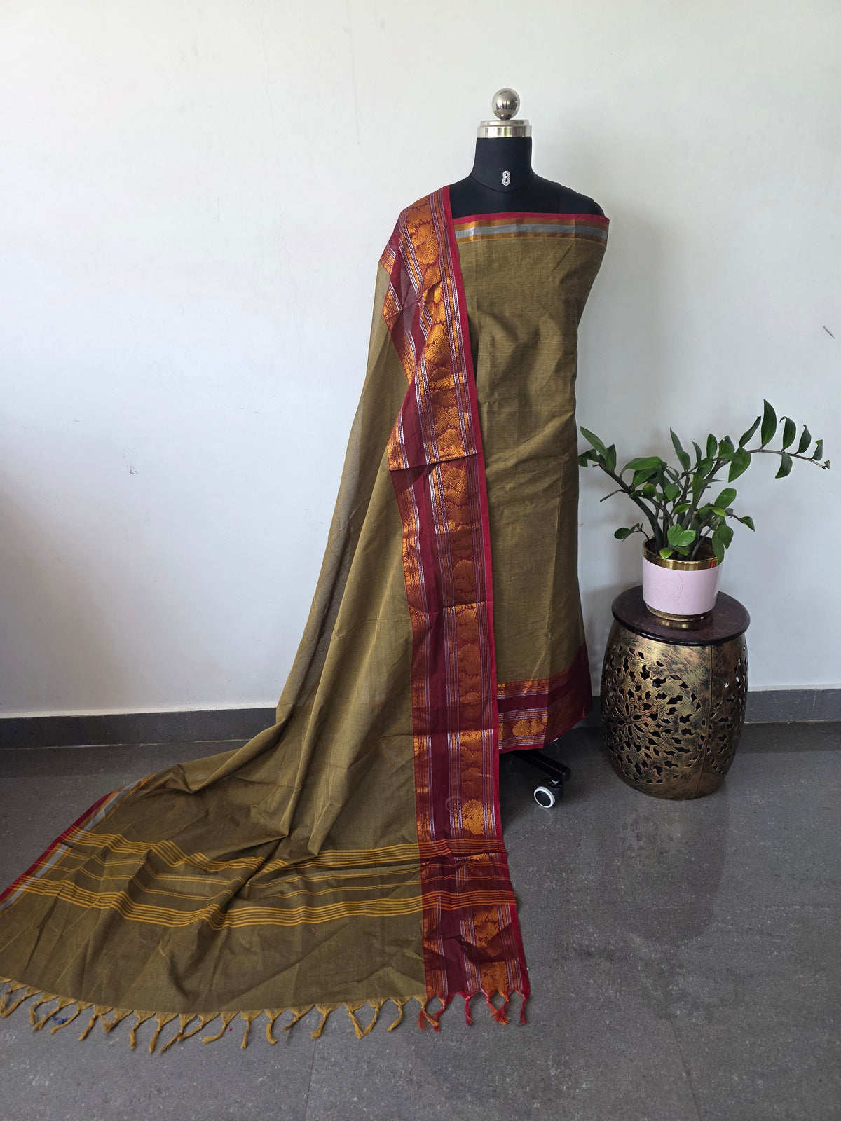 Premium chettinadu cotton salwar set -CK263