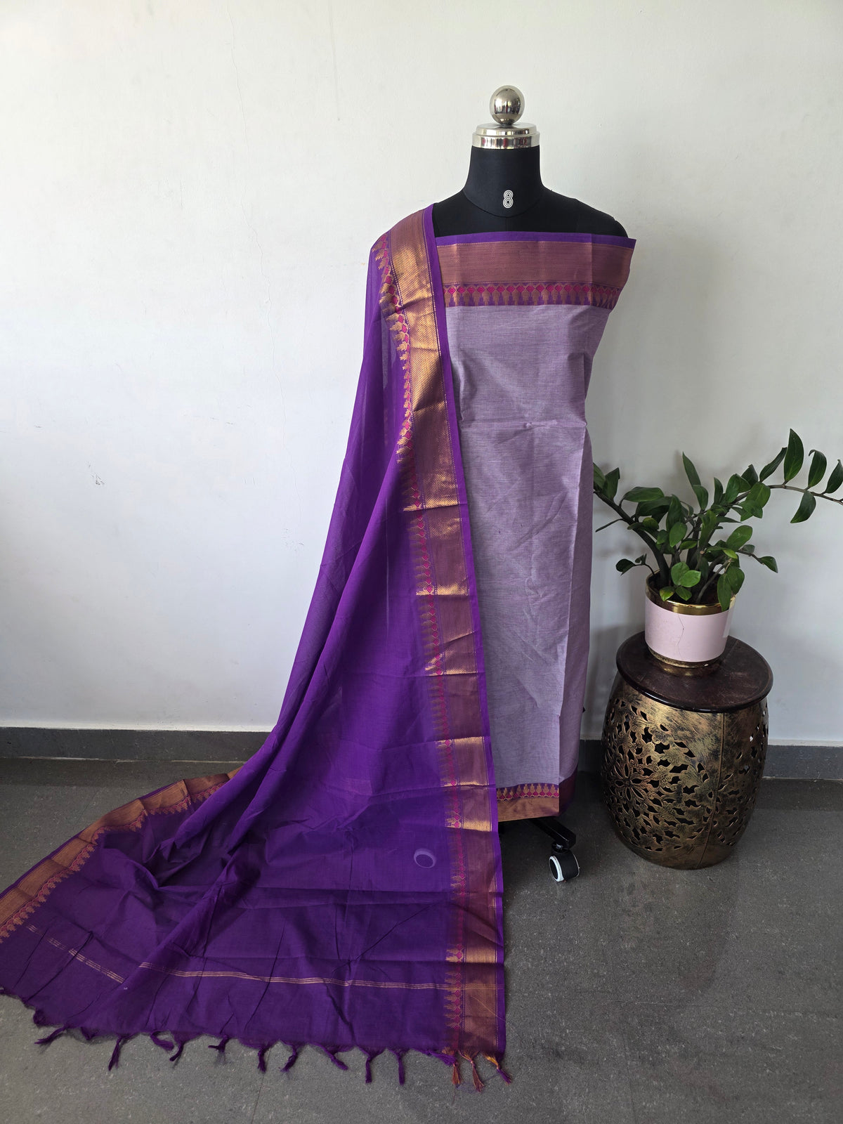Premium chettinadu cotton salwar set -CK259