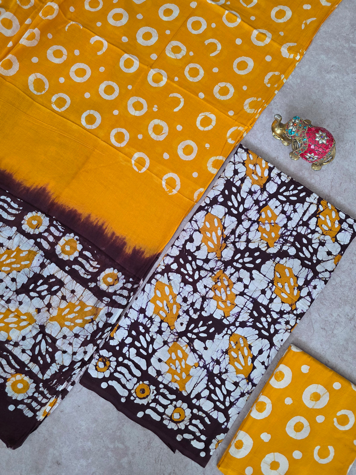 Bagru Handblock cotton salwar set - JA662