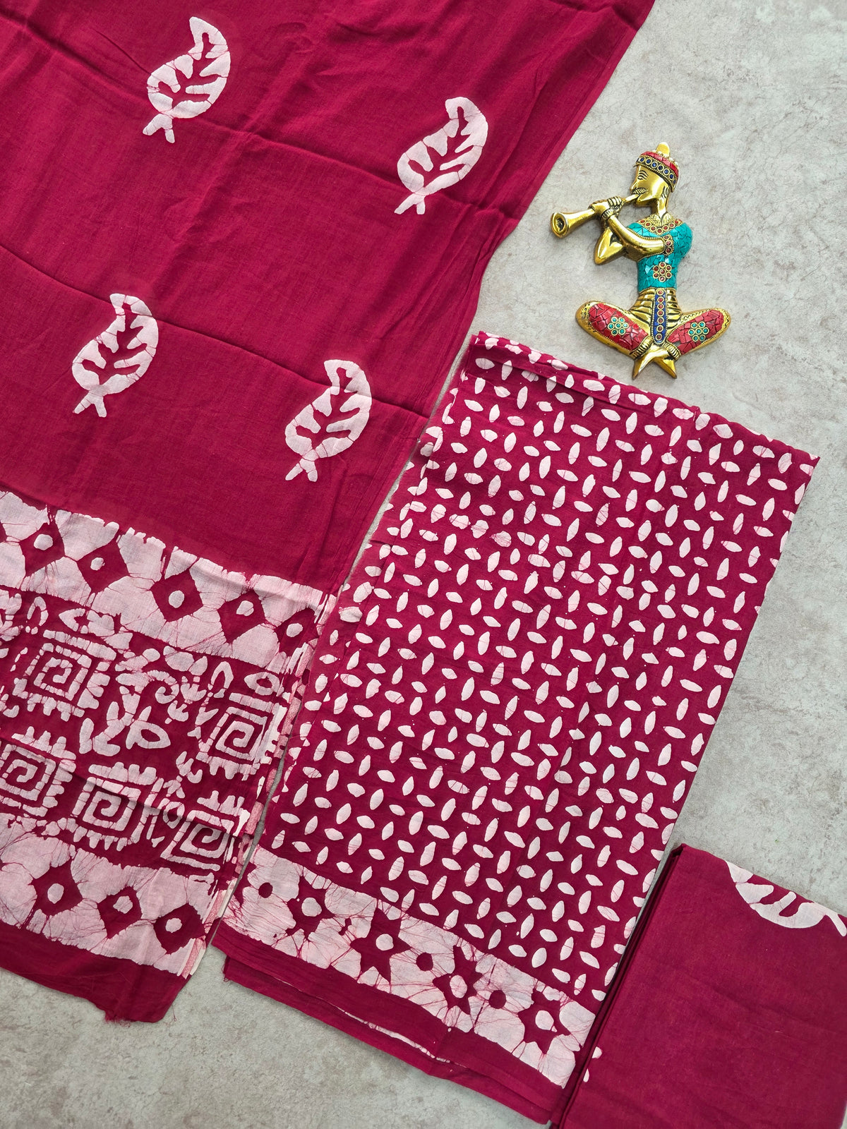 Bagru Handblock cotton salwar set - JA663