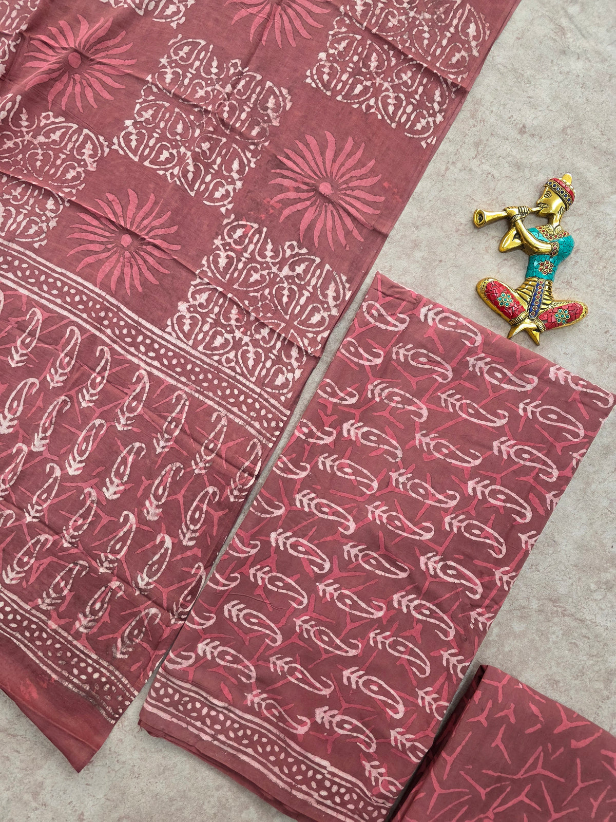 Bagru Handblock cotton salwar set - JA645