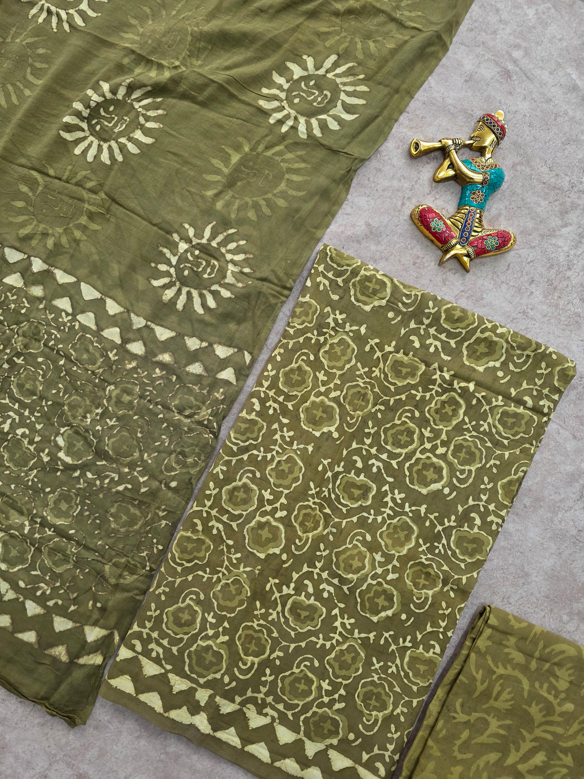 Bagru Handblock cotton salwar set - JA659