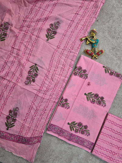 Bagru Handblock cotton salwar set - JA653