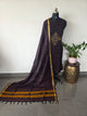 Kolam Embroidery Narayanapet salwar (Brown)  (4.5 mtrs) -NA675