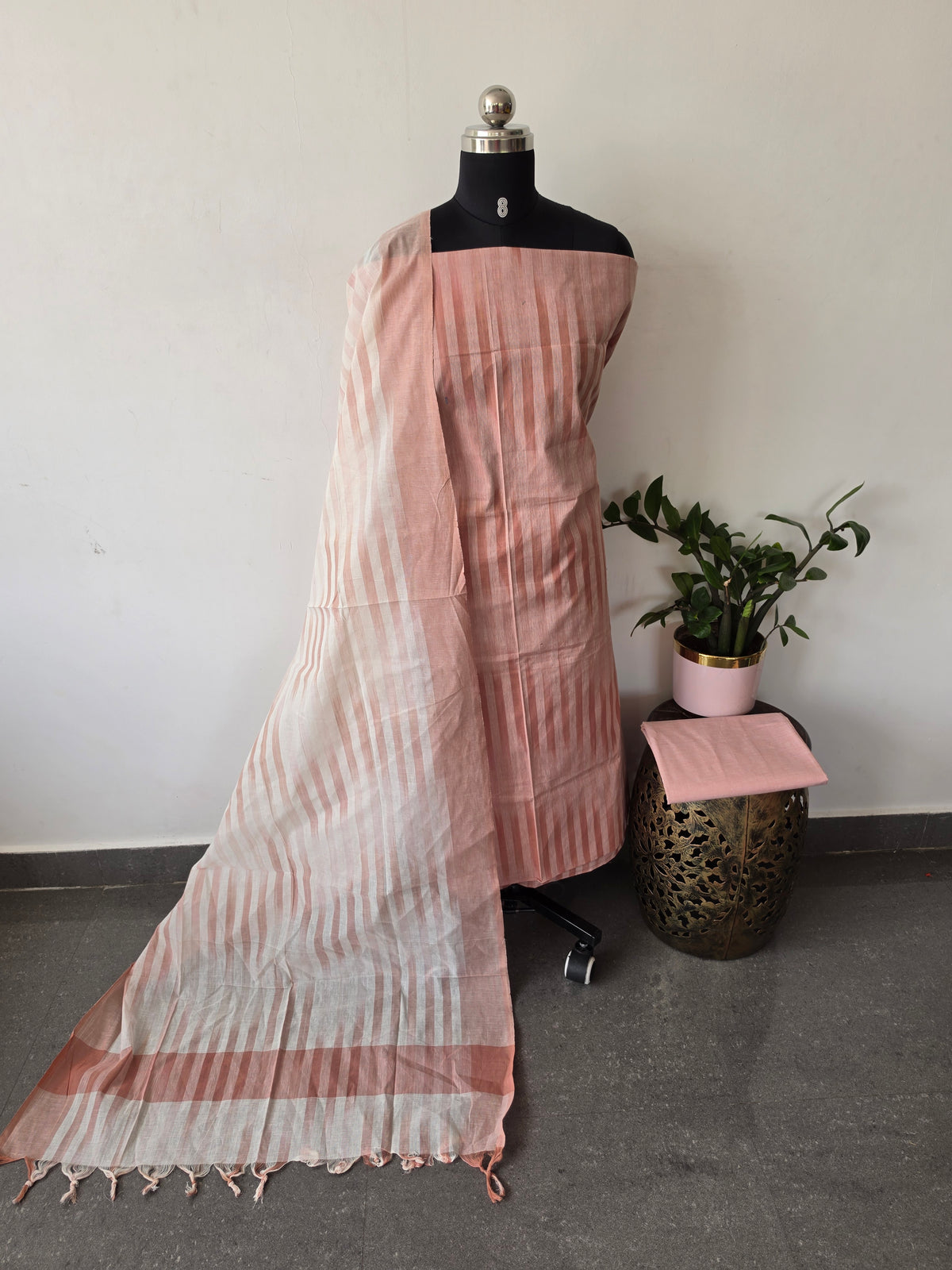 Ikkat south cotton salwar set -HA301