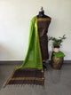 Checked Bhagalpuri fusion mangalagiri silk set -BA634