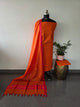 Bhagalpuri katan set with cotton linen duppatta- BA602