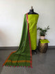 Bhagalpuri katan set with cotton linen duppatta-BA620