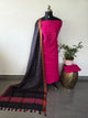 Bhagalpuri katan set with cotton linen duppatta- BA607