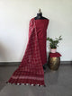 Bhagalpuri katan set with cotton linen duppatta-BA616