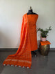 Bhagalpuri katan set with cotton linen duppatta- BA613
