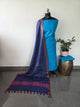 Bhagalpuri katan set with cotton linen duppatta- BA612