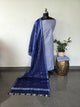 Bhagalpuri katan set with cotton linen duppatta- BA609