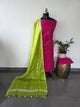 Bhagalpuri katan set with cotton linen duppatta- BA603