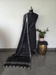 Bhagalpuri katan set with cotton linen duppatta- BA608