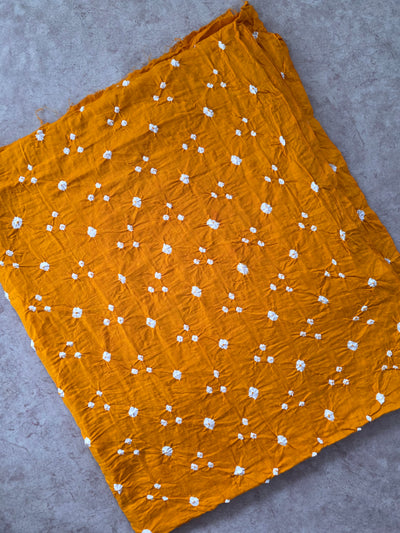 Handcrafted bandhini cotton running fabric-BN238