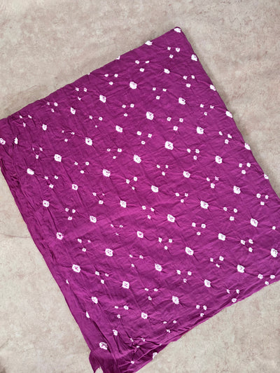 Handcrafted bandhini cotton running fabric-BN242