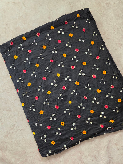 Handcrafted bandhini cotton running fabric-BN247