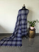 Checked Mul cotton set (Blue)-HZ434