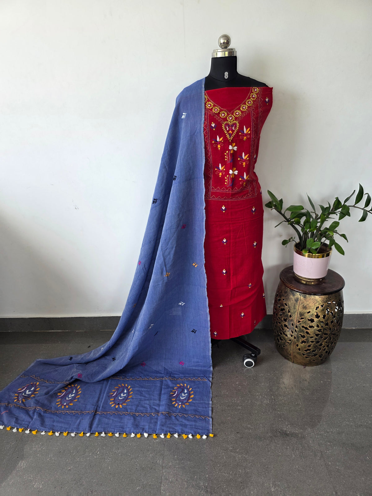 West bengal kantha hand embroidery cotton set -HZ422