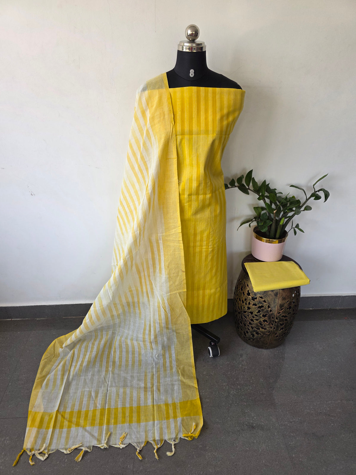 Ikkat south cotton salwar set -HA387