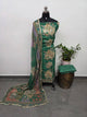Pure natural digital crepe  handwork silk set- FC95