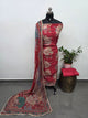 Pure natural digital crepe  handwork silk set- FC92